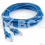 Патч-корд CCA light UTP Гарнизон PC-UTP-5e-5-B cat.5e, 5м, литой, многожильный синий, фото 1