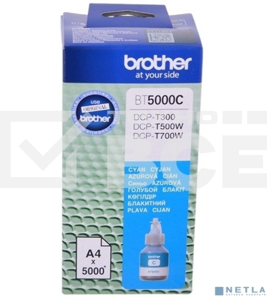 Чернила Brother BT5000C для DCPT300/500W/700W Cyan, 5000 страниц (А4)
