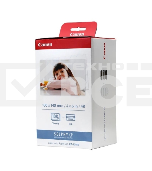 Набор для печати Canon KP-108IN 3115B001 10x15/108л./белый для сублимационных принтеров
