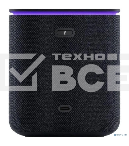 Умная колонка Яндекс Станция Миди, ZigBee, 24Вт, с голосовым ассистентом Алиса на YaGPT, черный