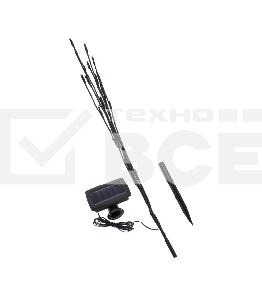 Светильник грунтовый Rexant Верба, 3000К, встроенный аккумулятор, солнечная панель