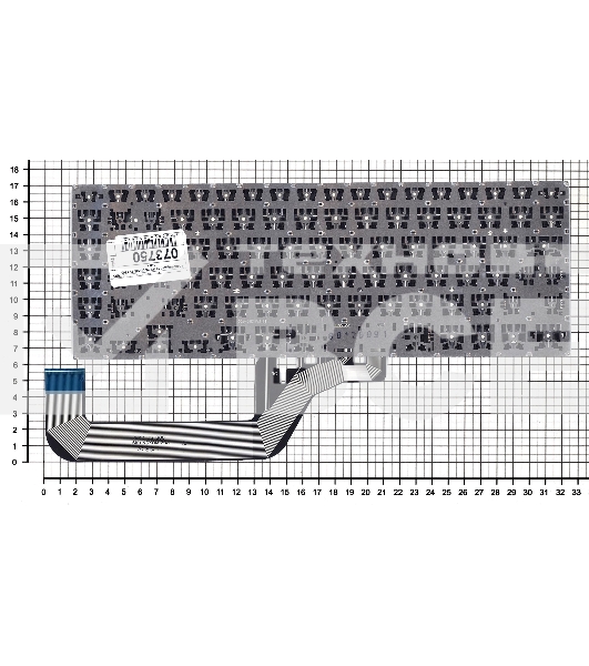 Клавиатура для ноутбука Asus VivoBook 15 X505 черная