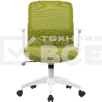 Кресло компьютерное Cactus CS-WMC333-GN салатовый, сиденье салатовый, сетка/ткань, низк.спин. крестов. пластик, пластик белый, фото7
