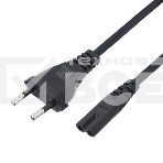 Кабель питания GoPower евровилка-C7 (2-pin) 1.8м ПВХ 0.75мм черный (1/300), фото2
