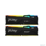 Оперативная память Kingston Fury Beast RGb, DDR5, 32Gb (2x16 Gb), 6000 MHz, CL30, радиатор, RGb, черный, фото4