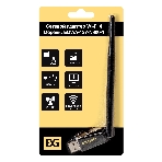 Сетевой адаптер Wi-Fi 4 ExeGate EDWA-137-N300-1 (Беспроводной USB адаптер, Wi-Fi N (b/g/n), чипсет Realtek8192, до 300 Мбит/с на 2,4 ГГц, внешняя 3dBi антенна, USB 2.0), фото 1