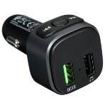Автомобильное зарядное устройство Hoco E67, bluetooth FM Transmitter, 1xUSB, QC3.0, черный, фото 1