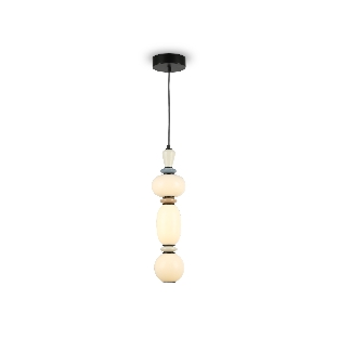 Светильник Ambrella light LH53142 BK/WH черный/белый 15W 3000K D140*1760