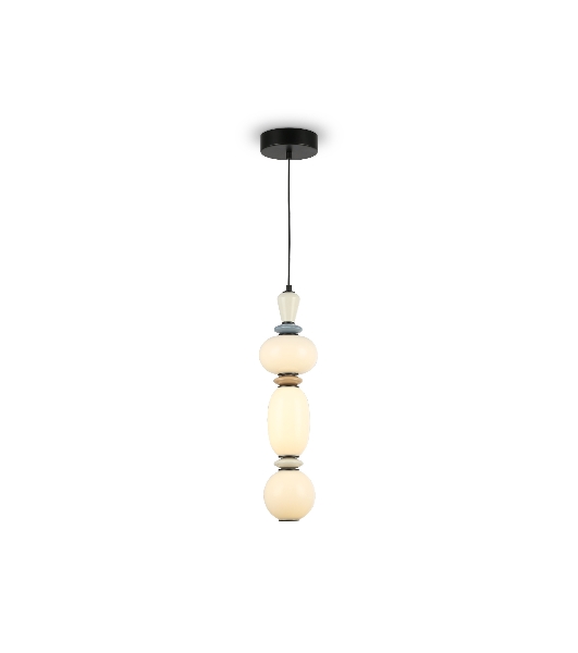 Светильник Ambrella light LH53142 BK/WH черный/белый 15W 3000K D140*1760