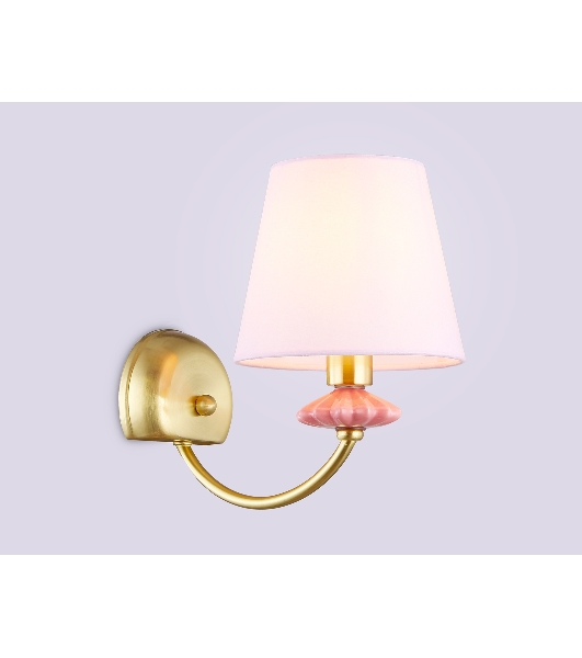 Настенный светильник Ambrella light LH75027 GD/PI золото/розовый E14 max 40W 240*150*240