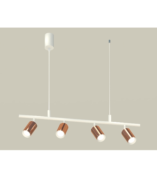Светильник Ambrella light XB9001300/4 SWH/PPG белый песок/золото розовое полированное MR16 GU5.3 (С9001, С6326, N6101)