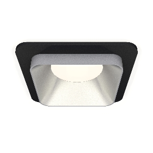 Комплект встраиваемого светильника Ambrella light XC7902003 SBK/SSL черный песок/серебро песок MR16 GU5.3 (C7902, N7703)