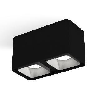 Светильник Ambrella Light XS7851003 SBK/SSL черный песок/серебро песок MR16 GU5.3 (C7851, N7703)