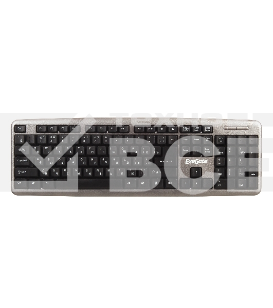 Клавиатура ExeGate LY-401 (EX264086RUS) проводная, USB, серебристый