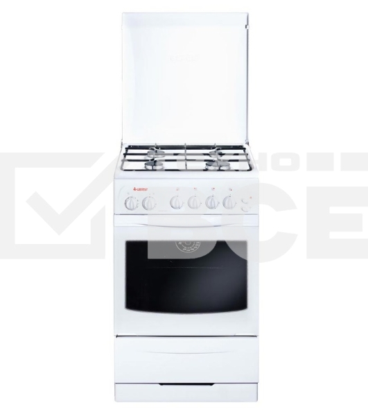 Плита газовая Gefest ПГ 3200-05 белый, конфорок 4 шт, духовка 42 л, 50 см x 85 см x 57 см