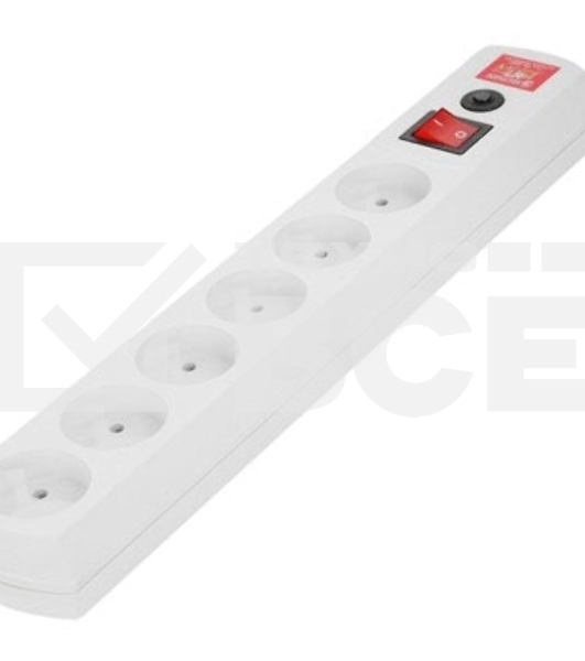 Сетевой фильтр Most LR 1.7м (6 розеток) белый (коробка)