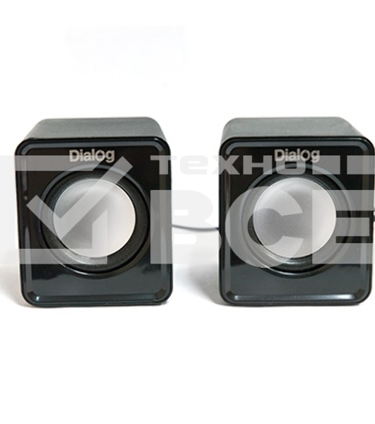 Колонки Dialog Colibri AC-02UP BLACK {акустические колонки 2.0, 5W RMS, питание от USB}