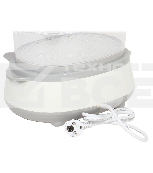 Пароварка электрическая Endever Vita-170, белый/серый, мощность 1000 Вт, объем 11 л