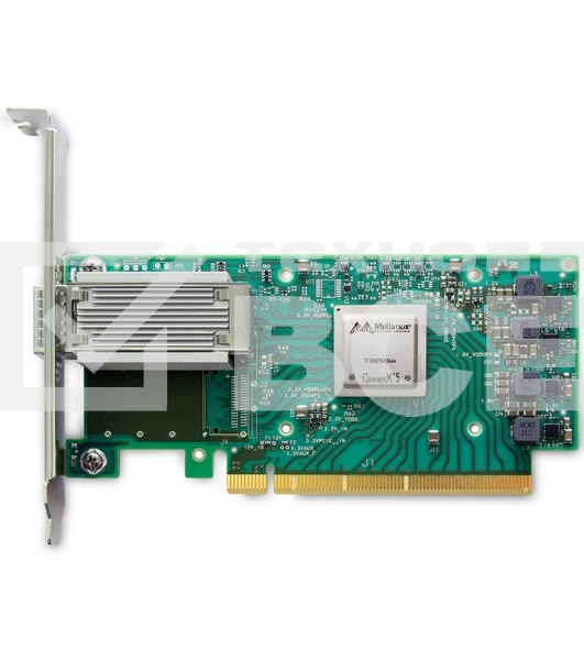 Mellanox ConnectX-5 VPI adapter card, EDR IB (100Gb/s) and 100GbE, single-port QSFP28, PCIe3.0 x16, tall bracket, ROHS R6