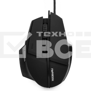 Мышь проводная Гарнизон GM-740G черный, 3200 dpi, USB, кнопки - 7
