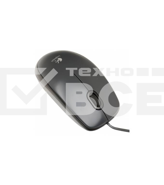 Мышь проводная Logitech M100/100R DARK/GREY (темно-серая/черная), 1000 dpi, USB, кнопки - 3