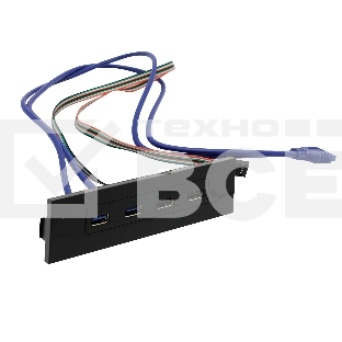 Планка USB на переднюю панель ExeGate U5H-614, 5.25