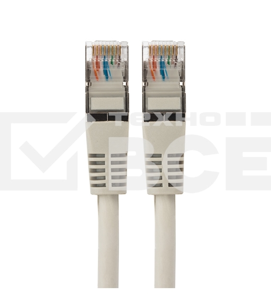 Пaтч-корд F/UTP Rexant, категория 5e, RJ45-RJ45, экранированный, 24AWG, LSZH, серый, 3м