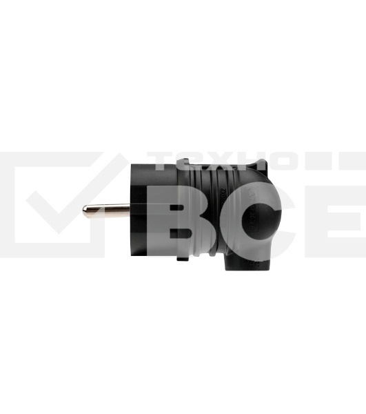 Вилка угловая влагозащищенная, с/з, 16 А, IP44 каучук Rexant