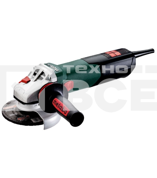 Шлифмашина угловая Metabo WEV 15-125 Quick 600468000 1550вт, 125 мм, 3.5Нм, 11000 об/мин, вес 2.5 кг