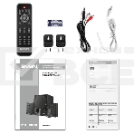 Акустическая система 2.1 SVEN MS-2080 / 70 Watt / ~220V 50Hz / FM-тюнер, USB/ SD, дисплей / BLUETOOTH / ПДУ / Black, фото4
