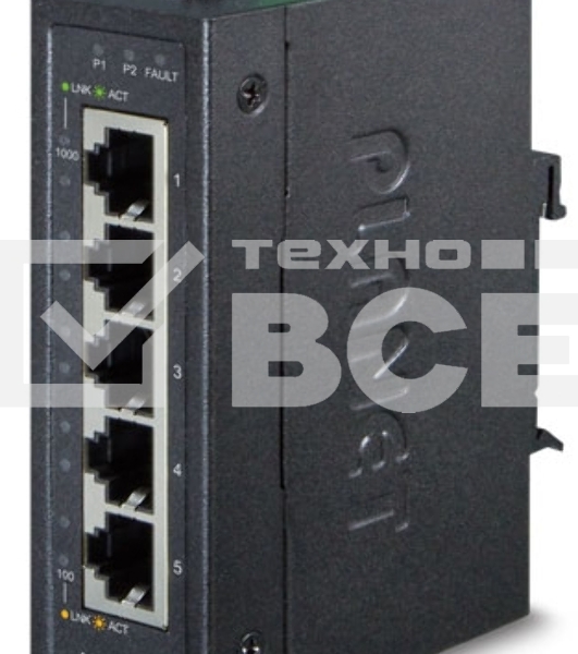 Индустриальный неуправляемый коммутатор Planet IGS-500T IP30 Compact size 5-Port 10/100/1000T Gigabit Ethernet Switch (-40~75 degrees C)