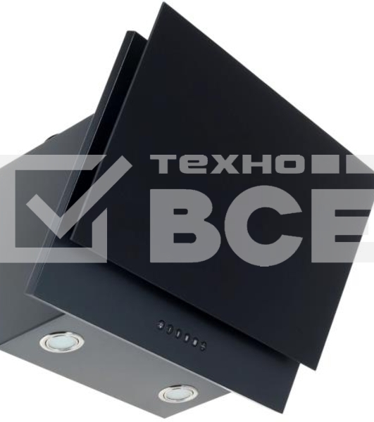 Вытяжка каминная Elikor Рубин S4 60П-700-Э4Д антрацит/черное стекло управление: кнопочное (1 мотор)