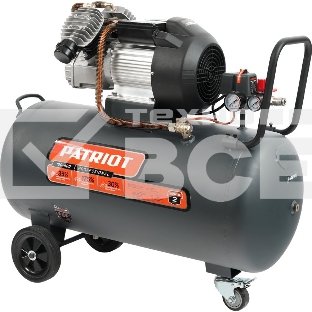 Компрессор Patriot поршневой масляный Professional 100-400, 400 л/мин, 8 бар, 2200 Вт, 100 л, быстросъемный 1/4