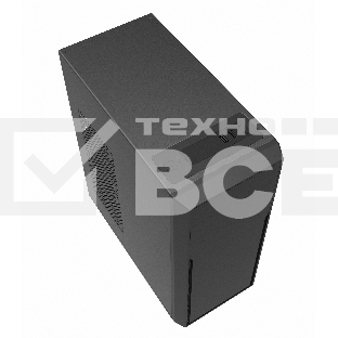 Корпус c блоком питания 500 Ватт/ Case Foxline FL-302-FZ500R ATX case, black, w/PSU 500W 12cm, w/2xUSB2.0, w/pwr cord, w/o FAN