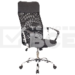 Кресло офисное Everprof Ultra T черный (Акриловая сетка, ткань, хром, ролики, ТопГан), фото8