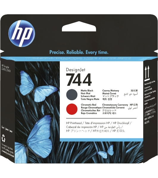 Печатающая головка HP 744 Matte Black & Red Printhead