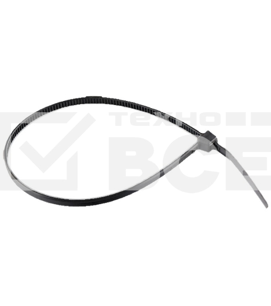 Хомуты Сибртех, 150 х 2,5 мм, пластиковые, черные, 100 шт.