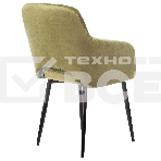 Кресло компьютерное Бюрократ CH-380F фисташковый Italia 12 на ножках металл черный, фото4