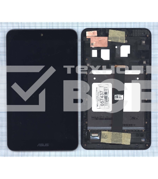 Модуль (матрица + тачскрин) для Asus MeMo Pad 8 ME181 ME181C черный с рамкой