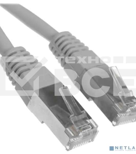 Патч-корд PP22-3m 1000G FTP 4 пары cat5E CCA molded 3м серый RJ-45 (m)-RJ-45 (m)