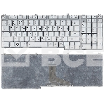 Клавиатура для ноутбука Toshiba Satellite P205-S6237 серебристая (шлейф по центру), фото2