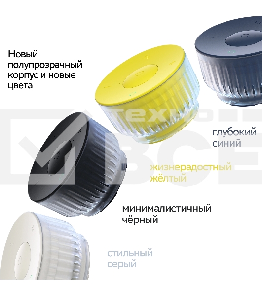 Умная колонка Sber Boom Mini 2 SBDV-00250G Салют серый 5W Mono BT/Wi-Fi