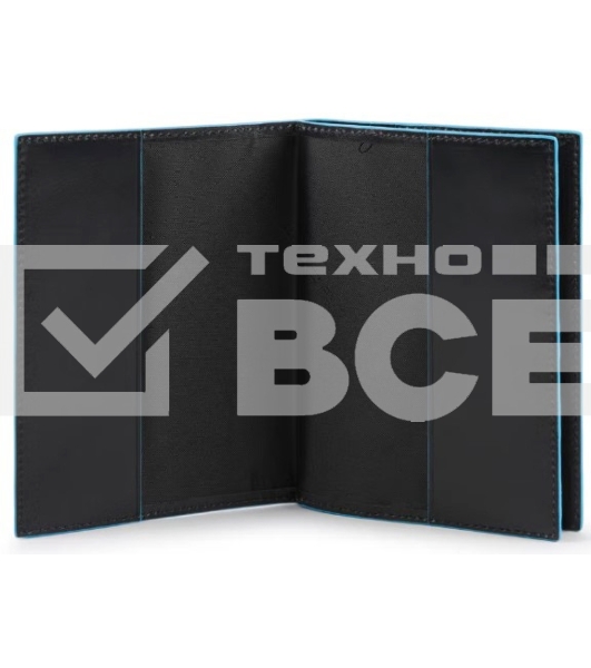 Обложка для документов Piquadro Blue Square PP5246B2R/N черный натур.кожа
