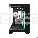 Компьютерный корпус 1STPLAYER UVIEW UV5 ARGB черный mATX 3x120mm ARGB fans UV5-BK-2FC7R-1FC7, фото2