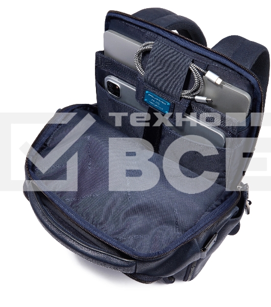 Рюкзак Piquadro Cronus CA6688S134/BLU синий кожа