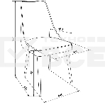 Стул для дома Бюрократ CH-K4 св. серый Holland 09 металл черный на ножках, фото 1