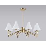 Люстра Ambrella light LH57135/8 BS/FR латунь/белый матовый E14/8 max 40W D800*650, фото4