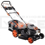 Газонокосилка бензиновая PATRIOT PT 52LS 512109024 Рабочий объем 200сс, мощность 6.5л.с., рабочая ширина 51см, корпус сталь, регул. высоты 30-75мм прорезин. колеса 178-254мм, травосбор. 60л, фото 1