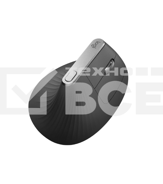 Мышь беспроводная/проводная Logitech MX Vertical графитовый, 4000 dpi, радиоканал, Bluetooth, USB, кнопки - 6