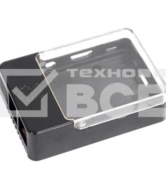 Корпус ACD RA175 Black Case w/Sense Hat hole for Raspberry Pi 3 B (CBPIHAT-BLK)